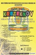 Lomba Kreatifitas Teknologi dan Inovasi (Kreteknov) bagi Masyarakat dan Pelajar Kota Balikpapan Tahun 2018