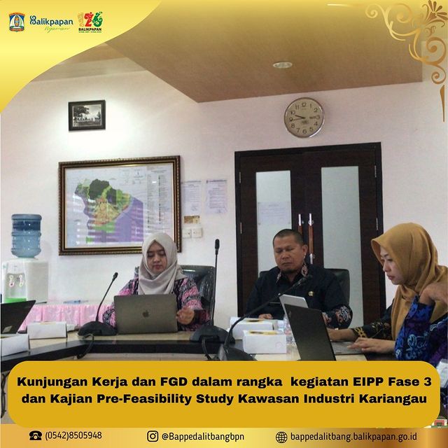 kunjungan kerja dan lapangan dalam rangka pelaksanaan Program Economic Innovation Partnership Program (EIPP) Fase 3