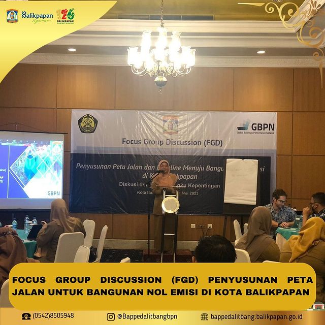 FOCUS GROUP DISCUSSION (FGD) PENYUSUNAN PETA JALAN UNTUK BANGUNAN NOL EMISI DI KOTA BALIKPAPAN